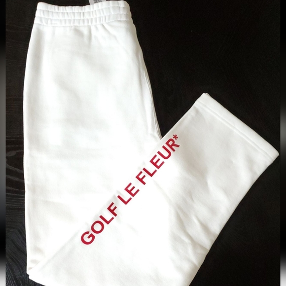 Converse Men's White Golf Le Fleur* Edition Terry Lounge Pants - Picture 5 of 14